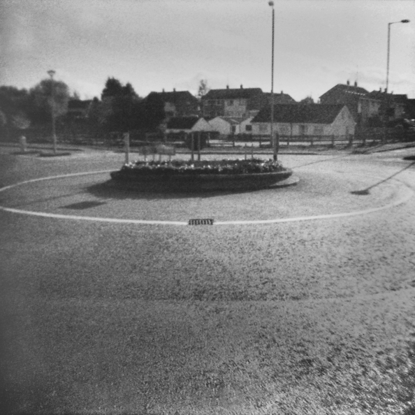 Roundabout Sligo Road and no traffic, Enniskillen, Co. Fermanagh, Northern Ireland
 - #e20112165